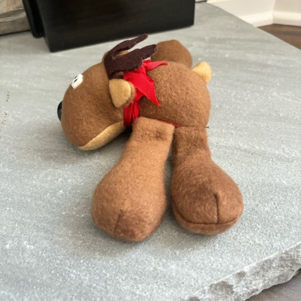 Hallmark Vintage Rodney Reindeer 1979 Beanie Plush Stuffed Animal Christmas - Picture 4 of 10